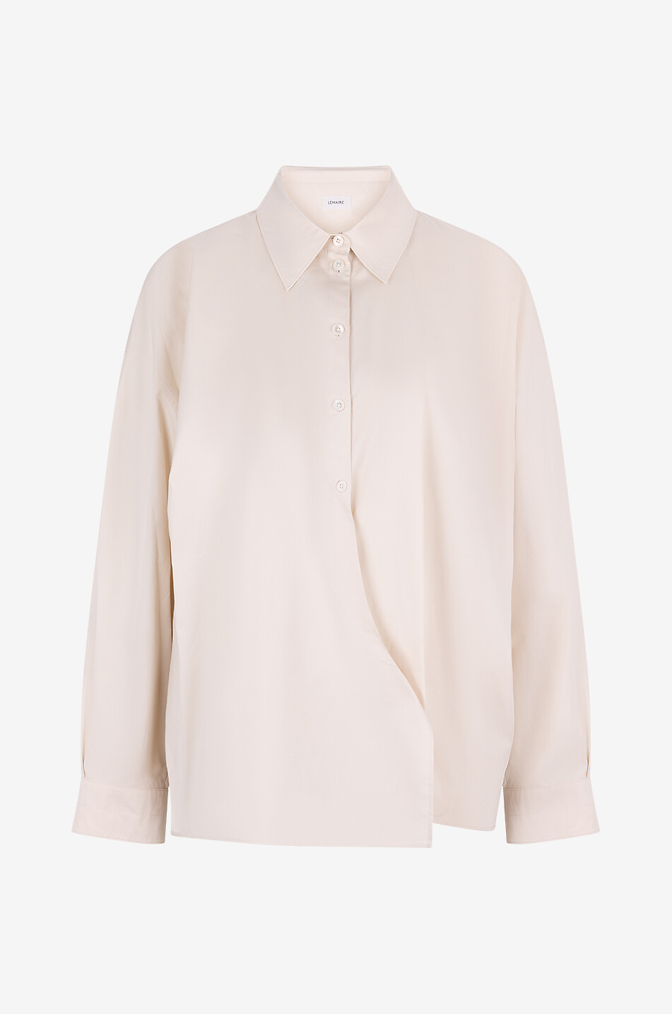 Twisted poplin shirt