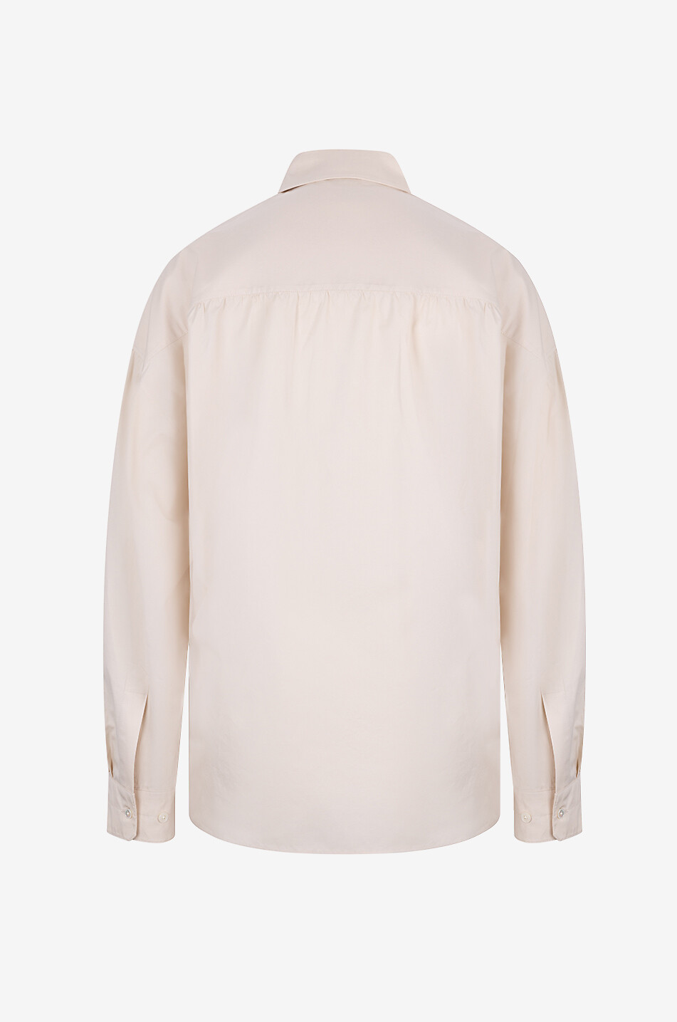 LEMAIRE Twisted poplin shirt Women EGGSHELL 2