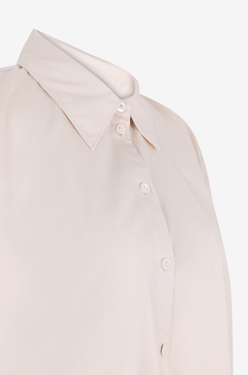 LEMAIRE Twisted poplin shirt Women EGGSHELL 3