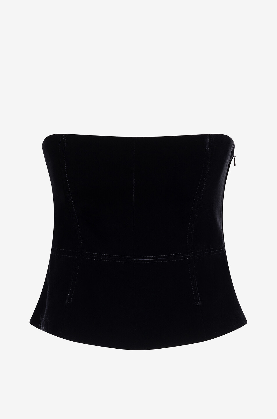 Top corset en velours