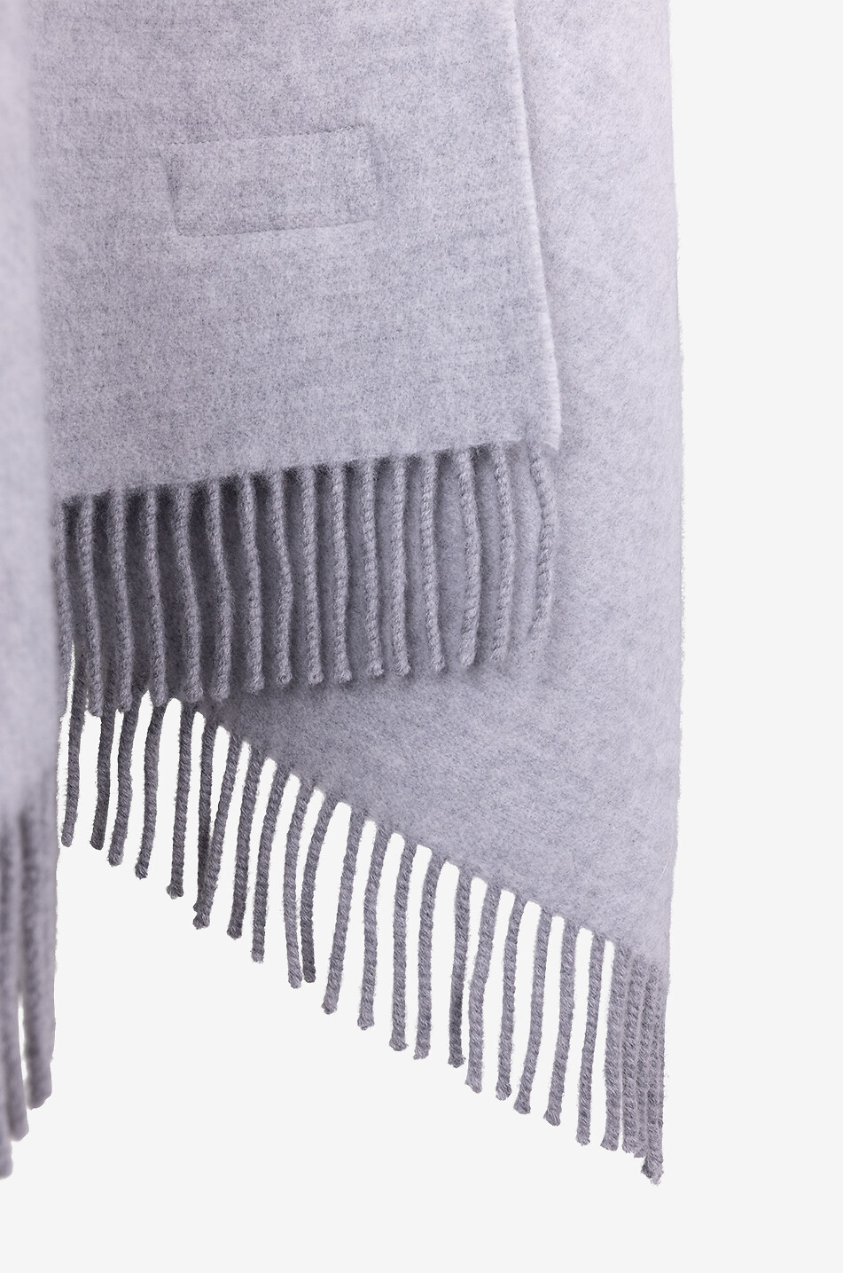 BRUNELLO CUCINELLI Wool and cashmere hooded scarf Women LIGHT GREY 3