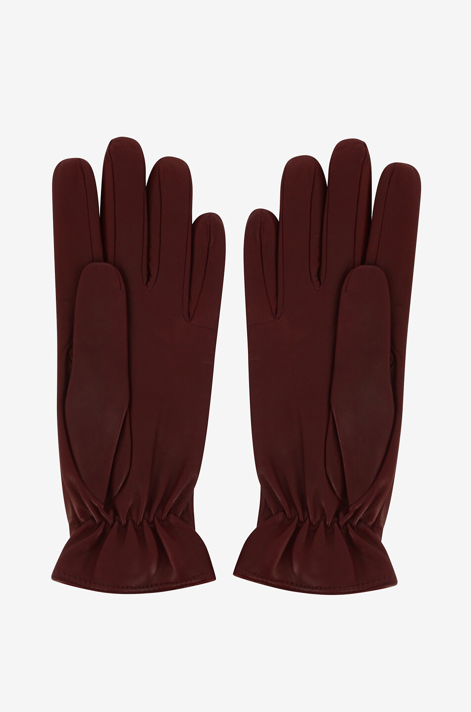 PIERO RESTELLI Handschuhe aus Leder Damen DUNKELROT 2