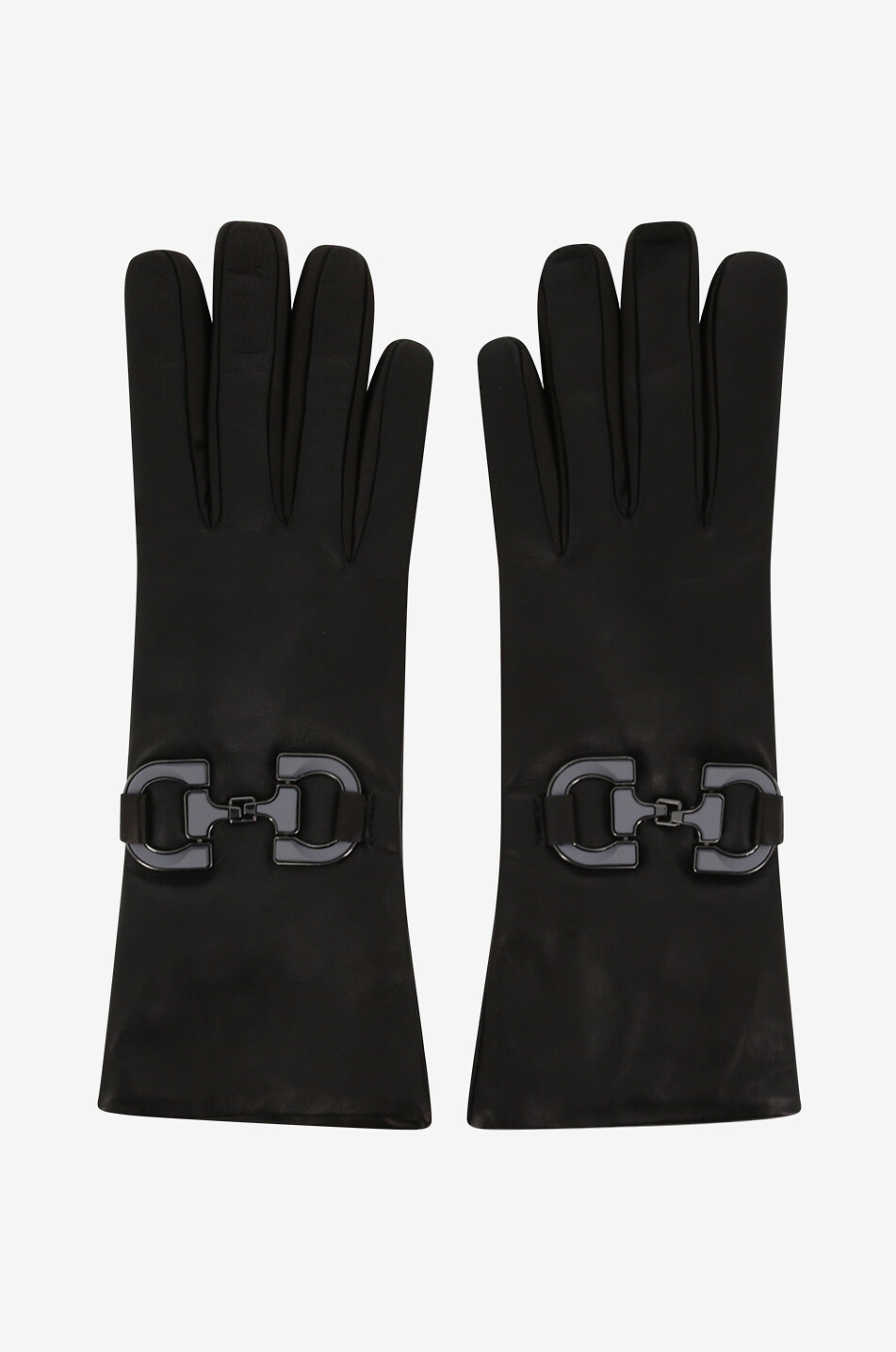 PIERO RESTELLI Handschuhe aus Lammleder Damen SCHWARZ 1