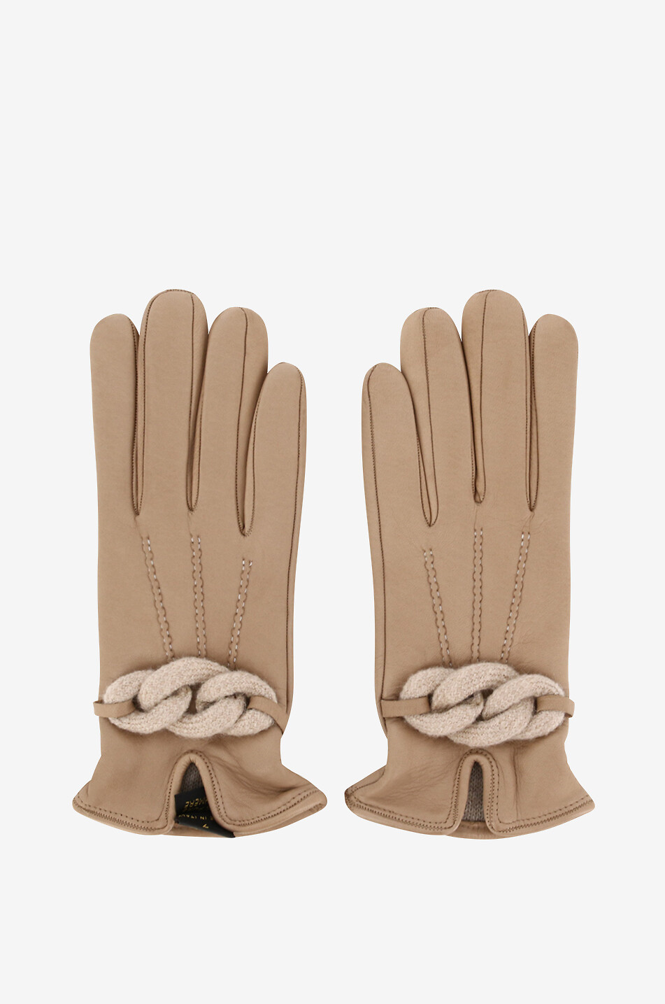 PIERO RESTELLI Handschuhe mit Ketten Damen [akeneo-beigefonce] 1