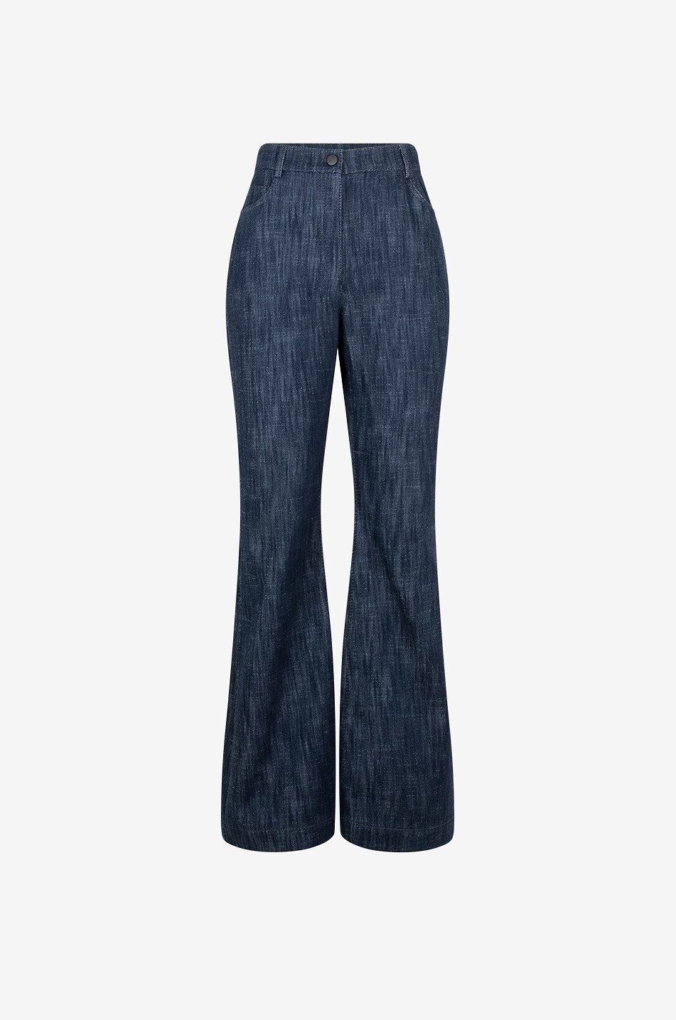 AKRIS PUNTO Courtney high-rise flared cotton and wool jeans Women BLUE 1