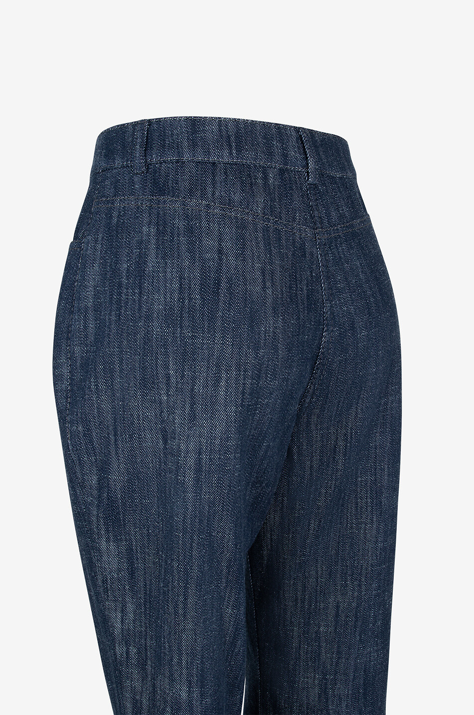 AKRIS PUNTO Courtney high-rise flared cotton and wool jeans Women BLUE 3