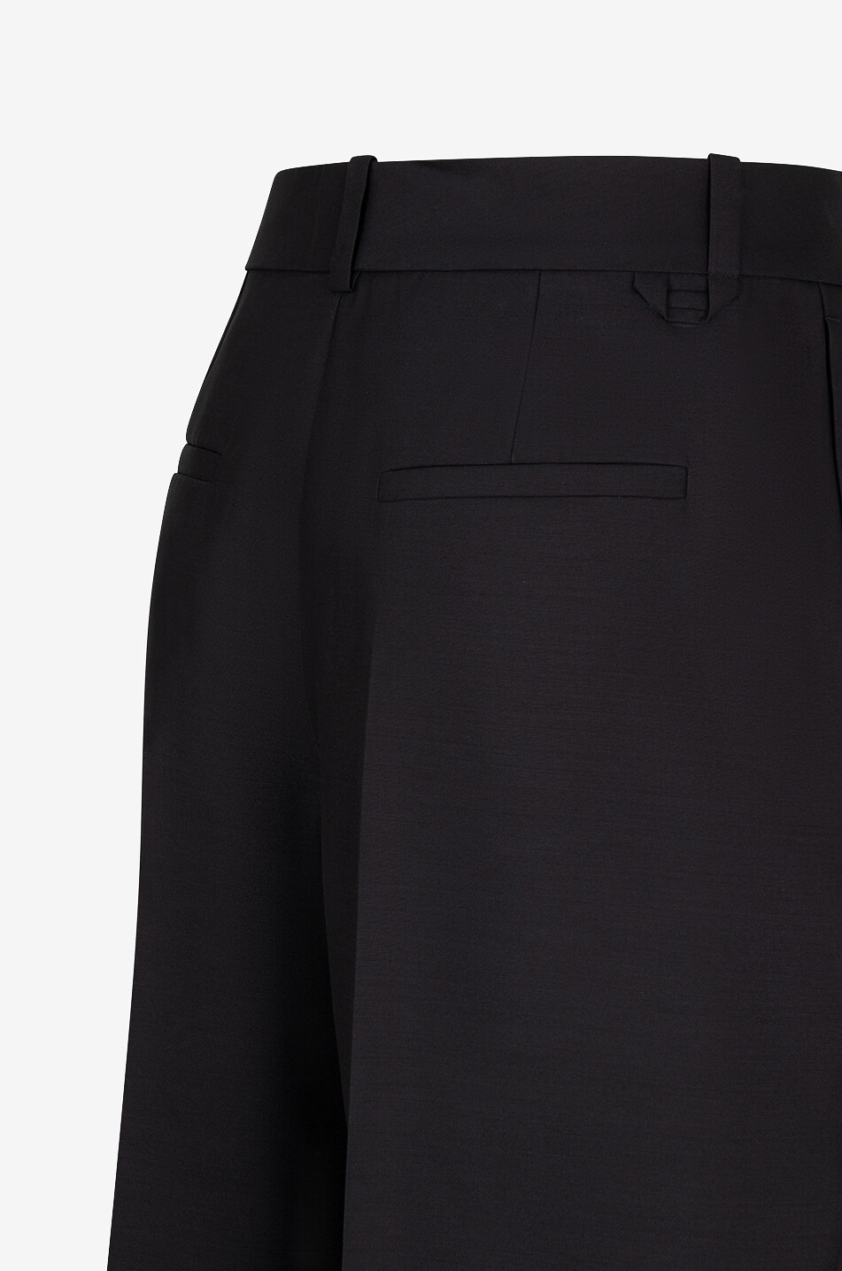 JACQUEMUS Bundfaltenhose aus Wolle und Seide Le pantalon Curzio Damen SCHWARZ 3