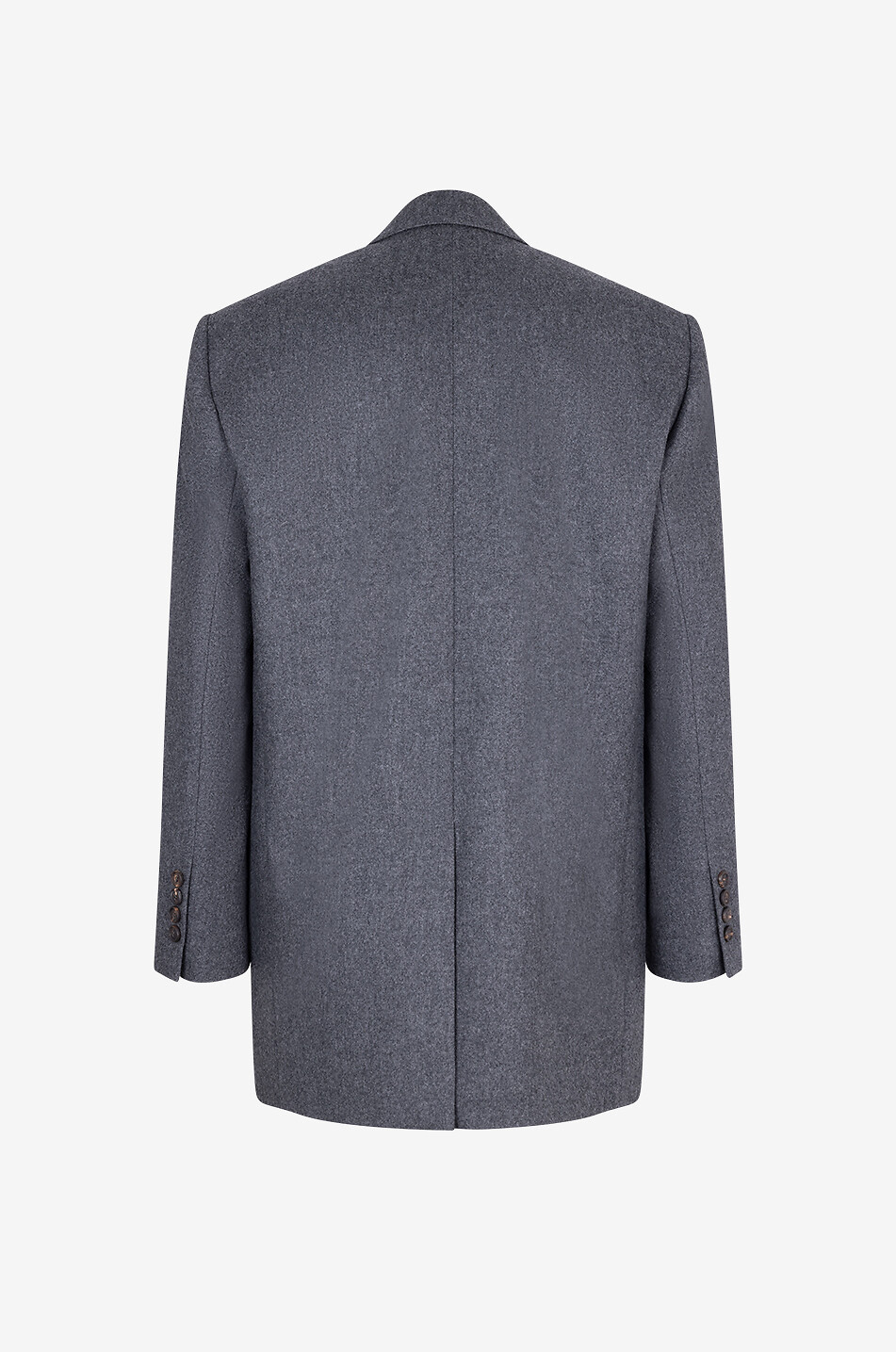 Buttonless wool and cashmere blazer