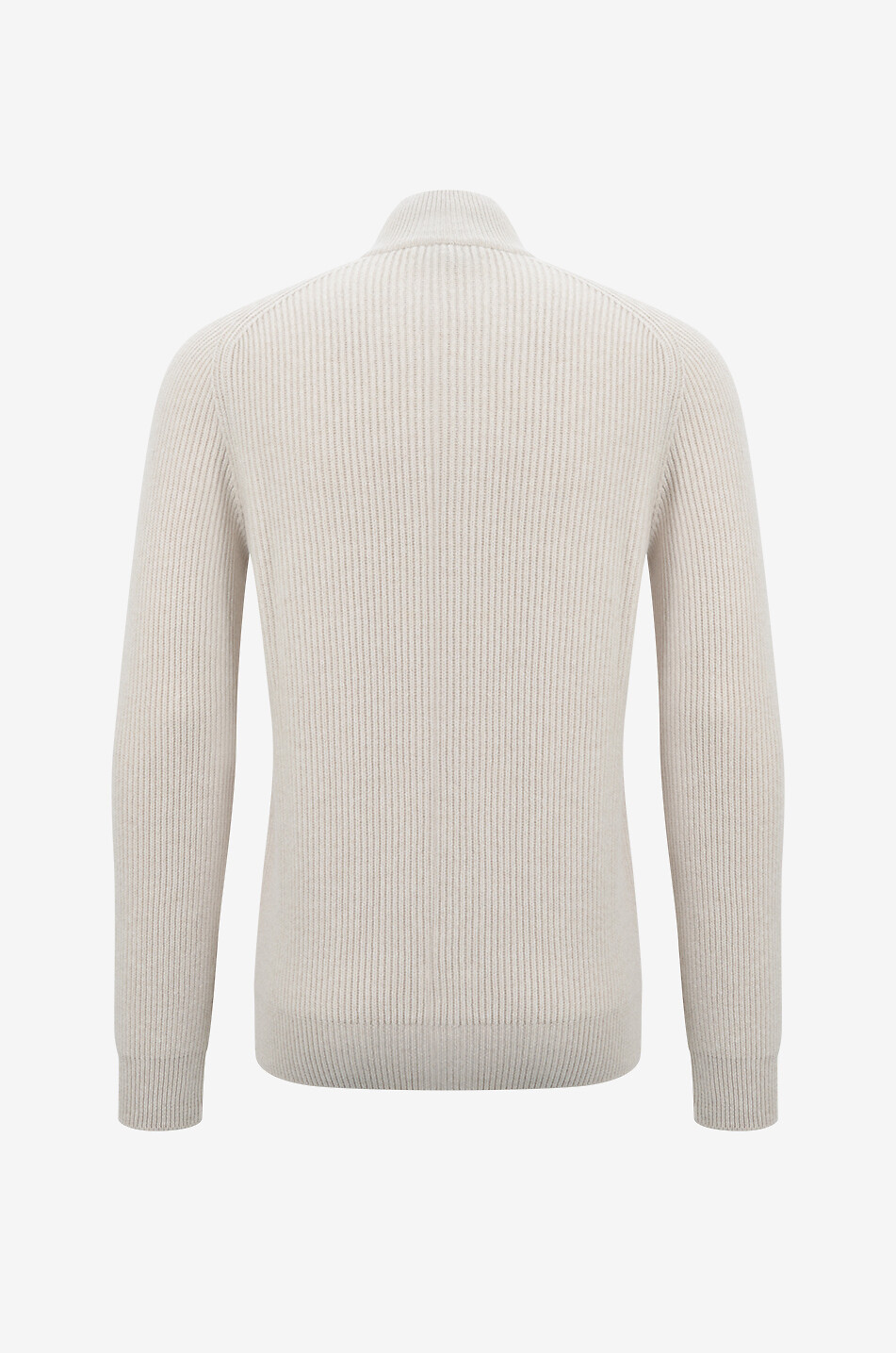 GRAN SASSO Full-zip cashmere cardigan Men Light beige 2