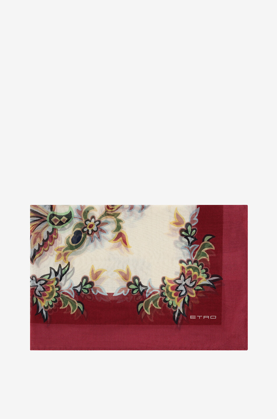 Écharpe en mousseline de soie Paisley Florals