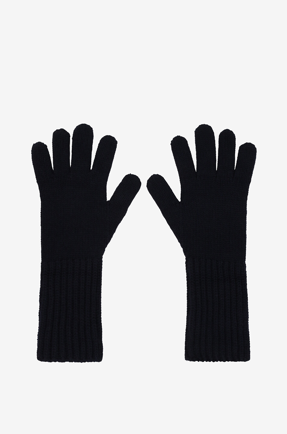 Wool and cashmere blend chunky gloves