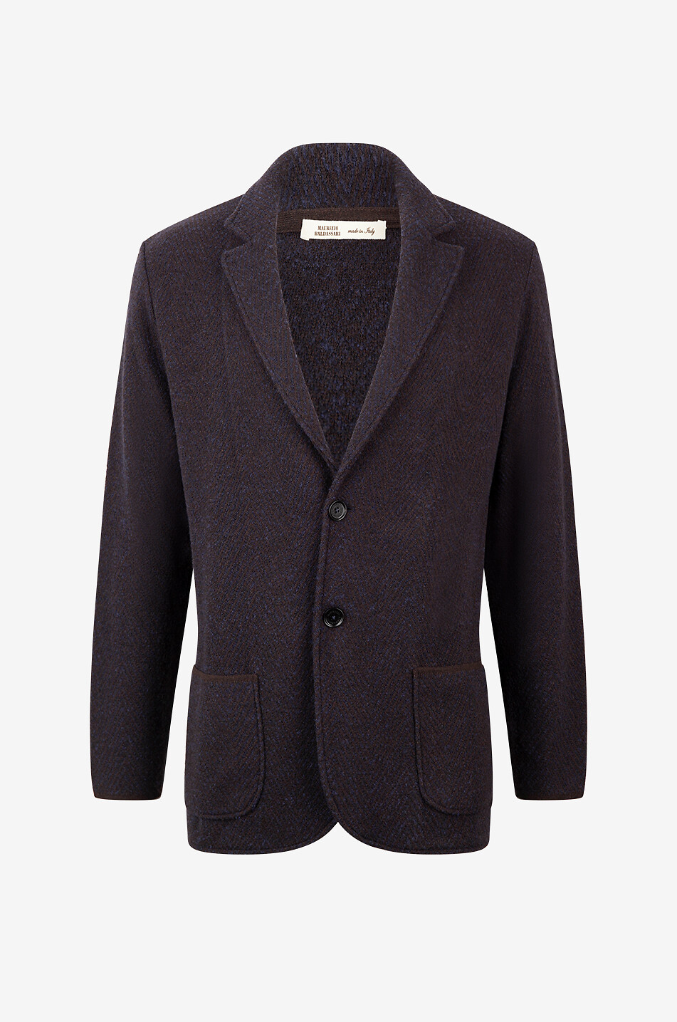 Schurwoll-Strickblazer