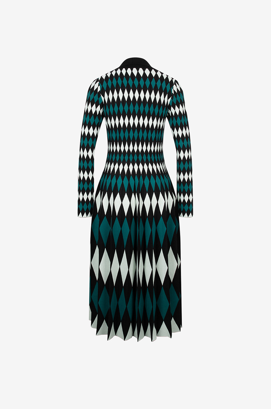 Robe polo midi en maille jacquard Nicole