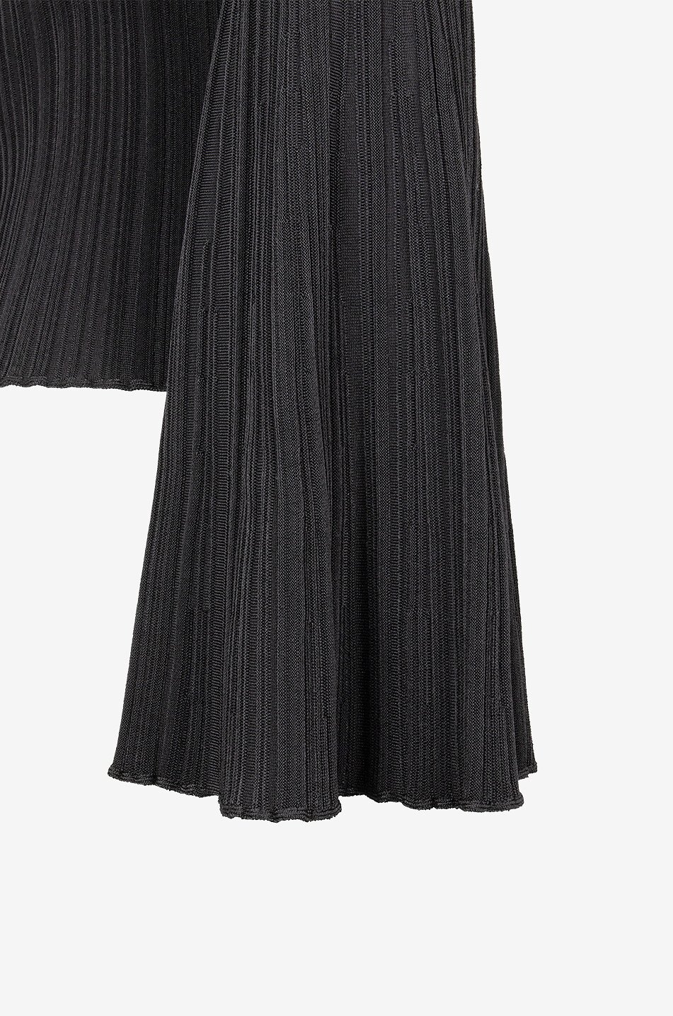 ANTONINO VALENTI Julia ribbed sheath jumper with flared sleeves Women BLACK 3