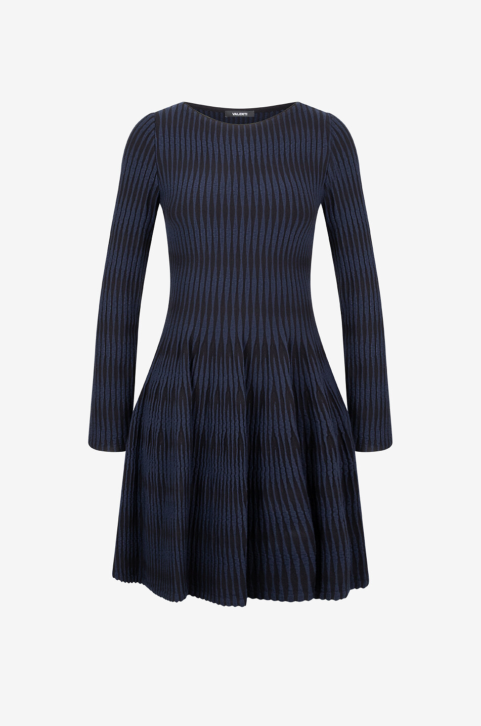 Mini robe évasée en maille à losanges Peggy