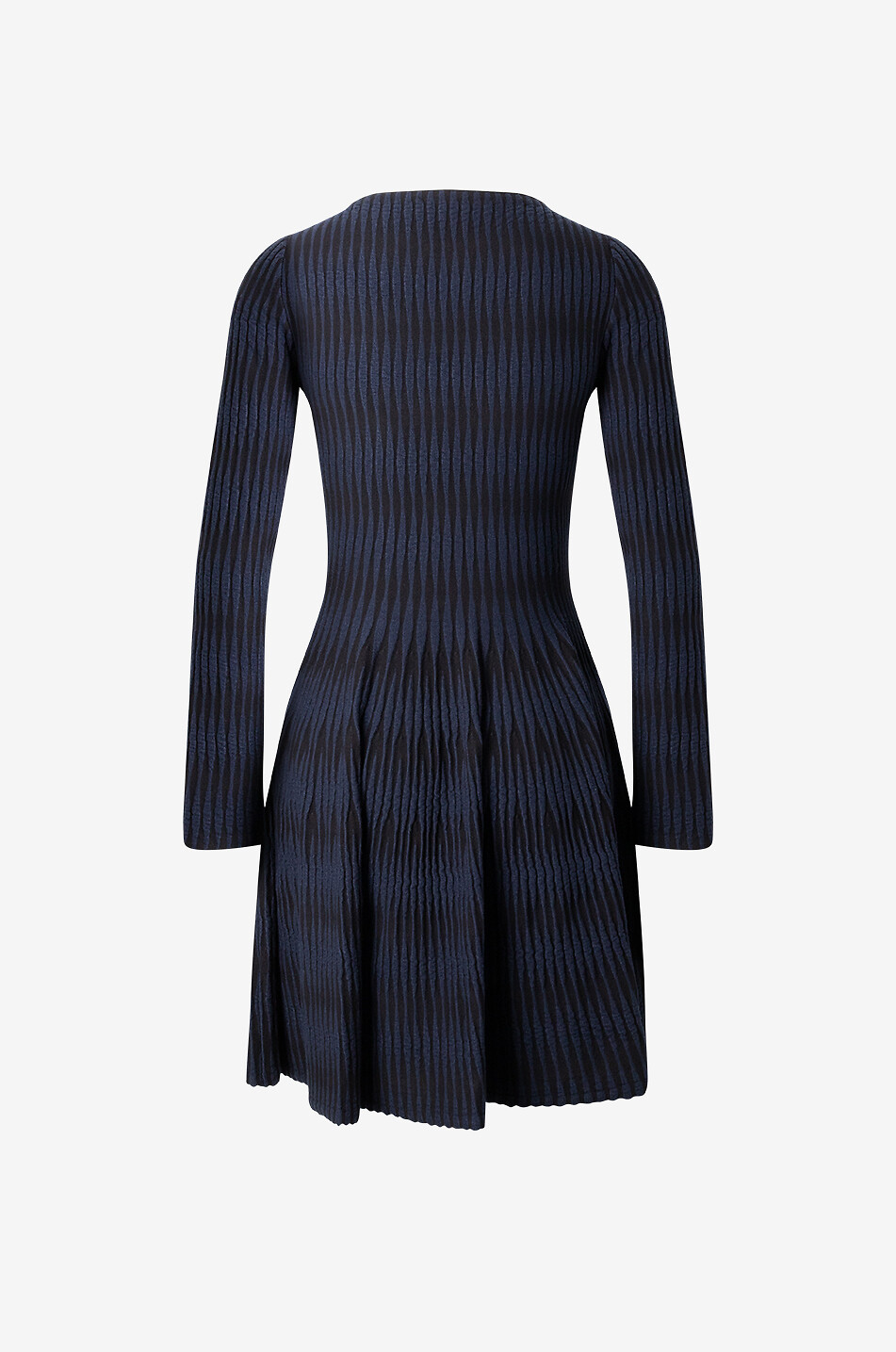 Peggy diamond-patterned knit skater dress