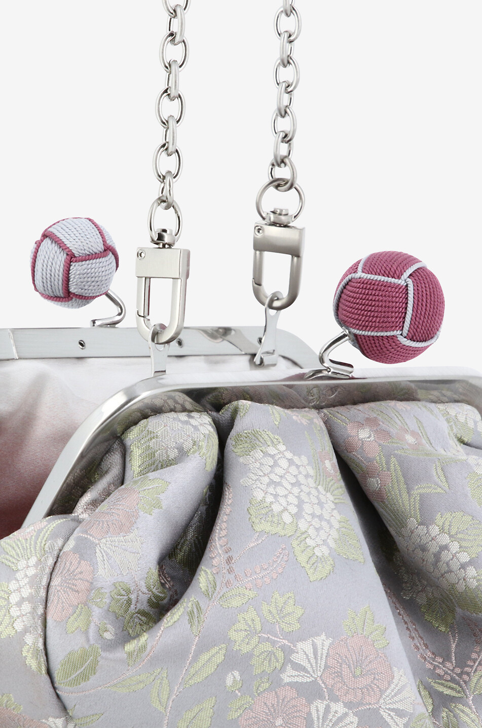 WEEKEND MAX MARA Tasche aus Seidenjacquard Pasticcino Treasures of Japan Small Damen HELLGRAU 5