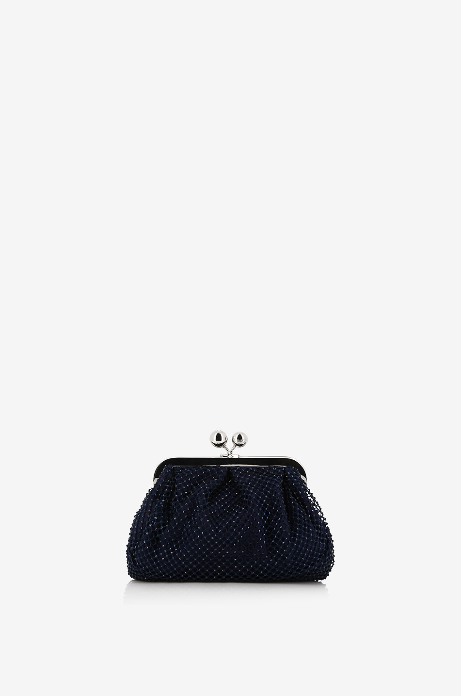 WEEKEND MAX MARA Pasticcino Small Edita crystal-clad satin bag Women DARK BLUE 1
