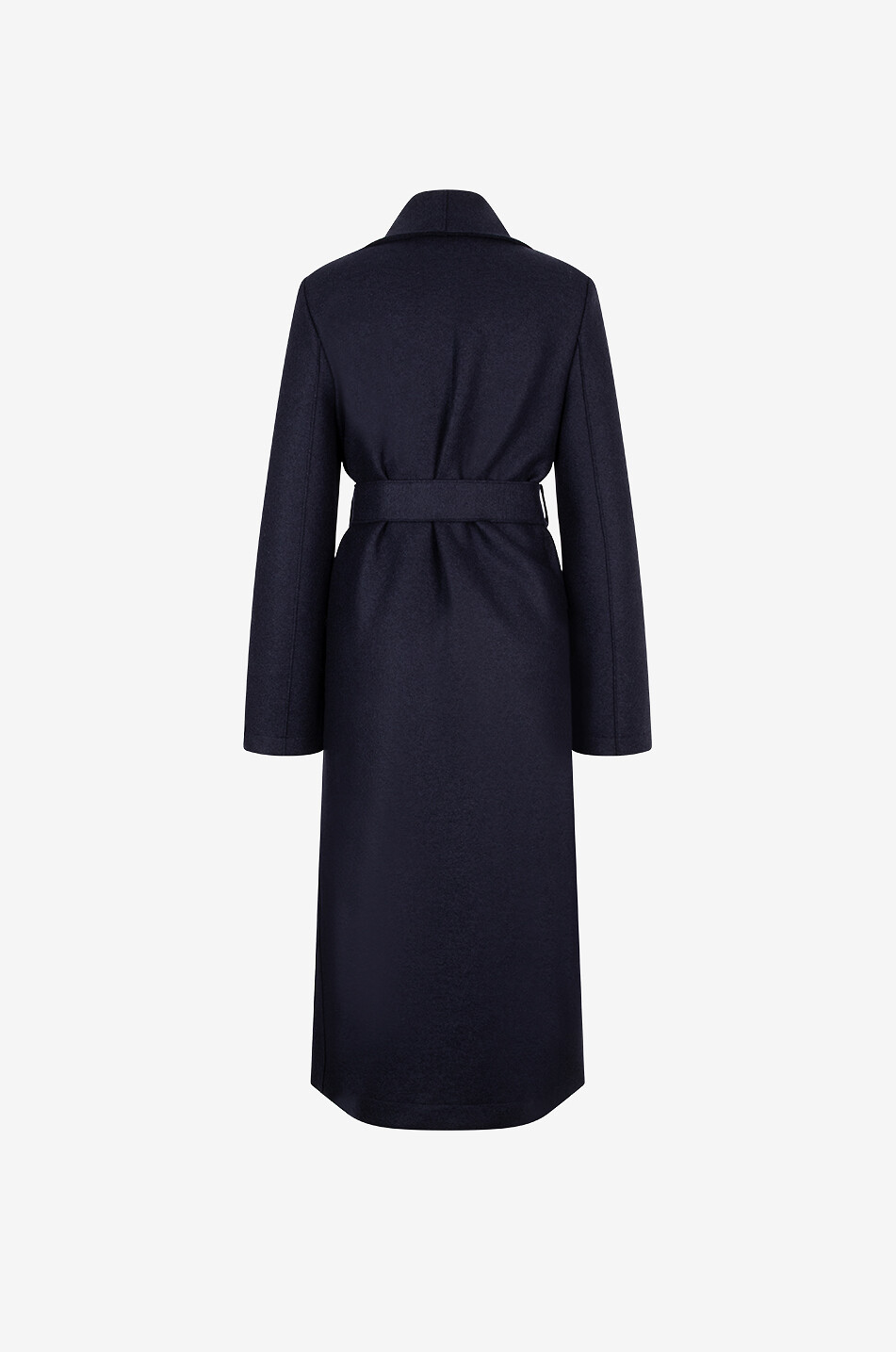 Virgin wool long coat