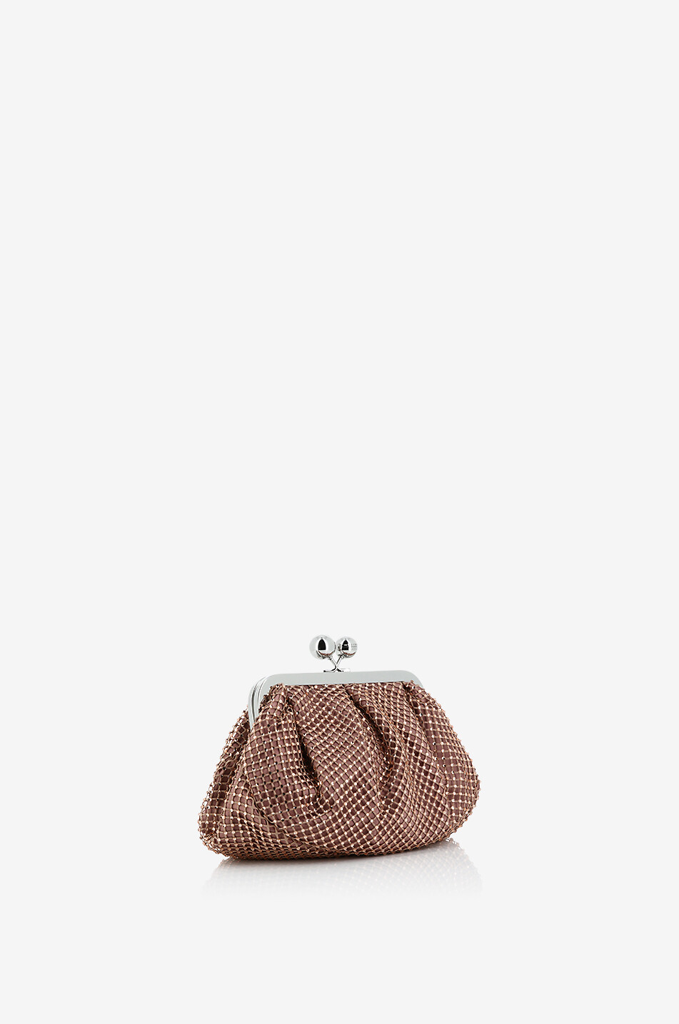 WEEKEND MAX MARA Pasticcino Small Edita crystal-clad satin bag Women PINK 2