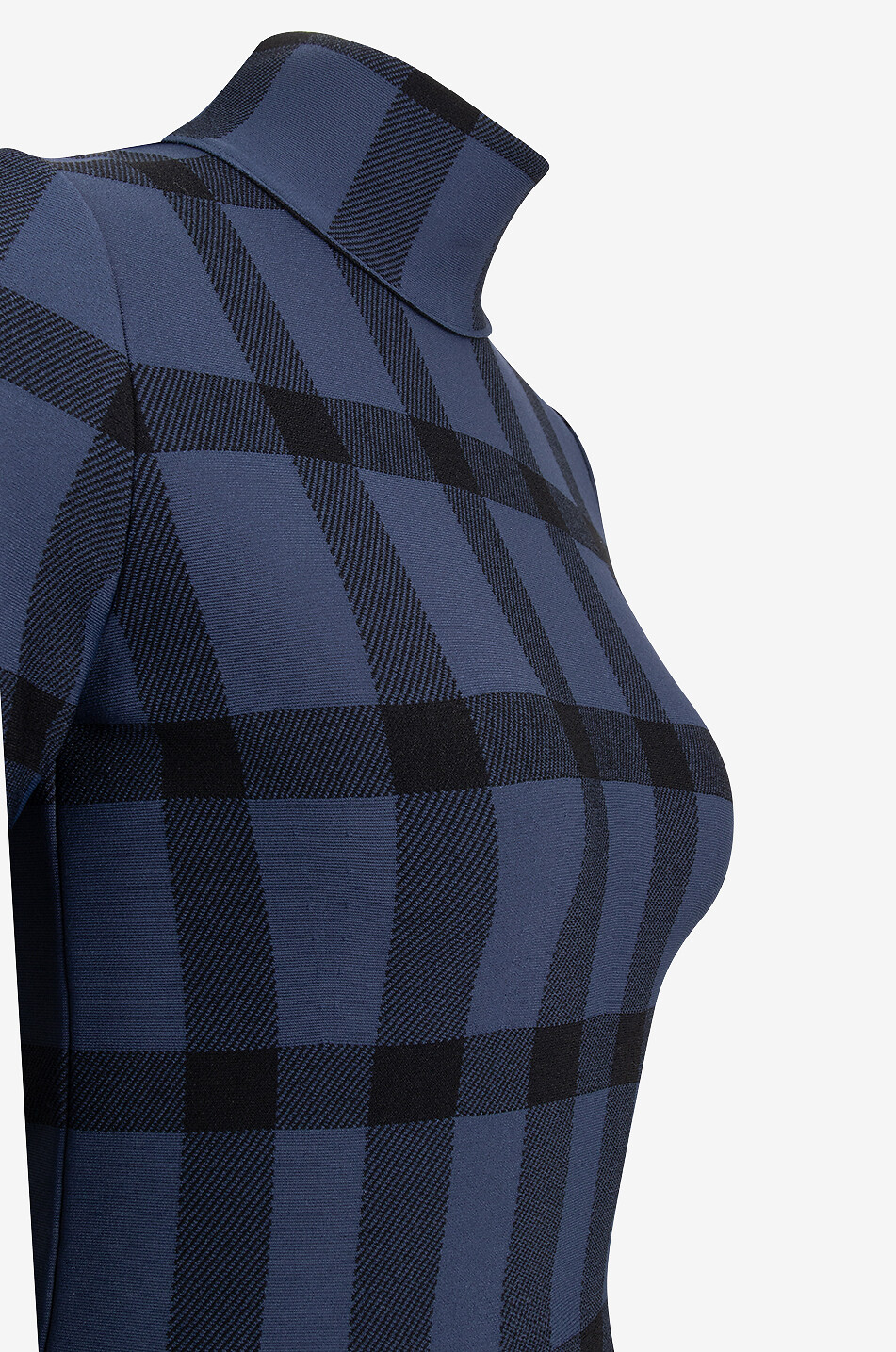 Anita Skater flared checked Milano jersey mini dress