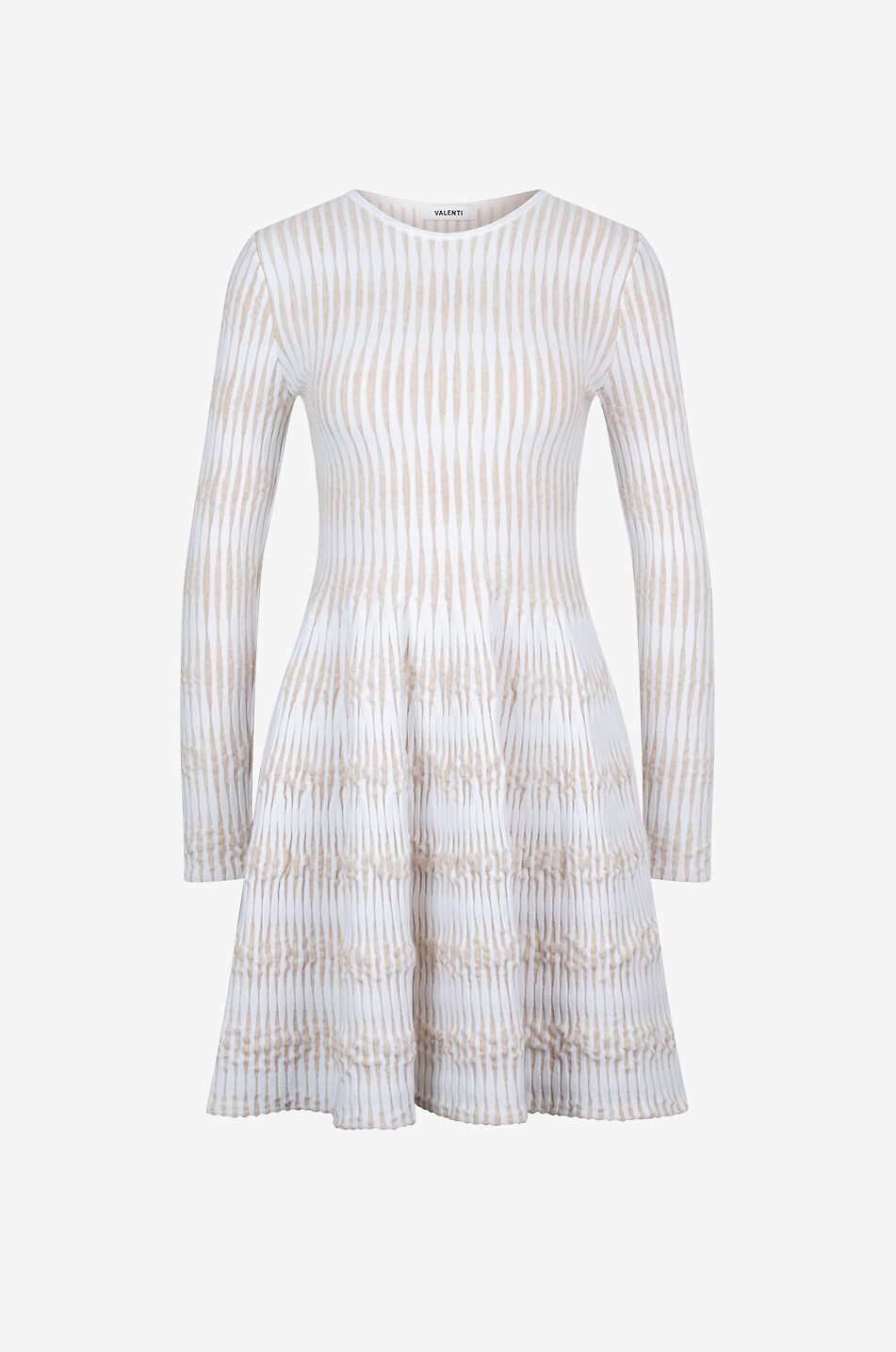 Sue Skater flared knit mini dress with lurex