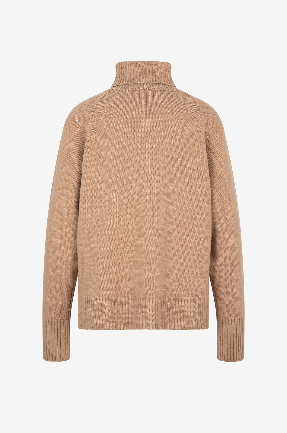 MONCLER Rollkragenpullover aus Wolle und Kaschmir mit Raglanärmeln und Logostickerei Damen BEIGE 2