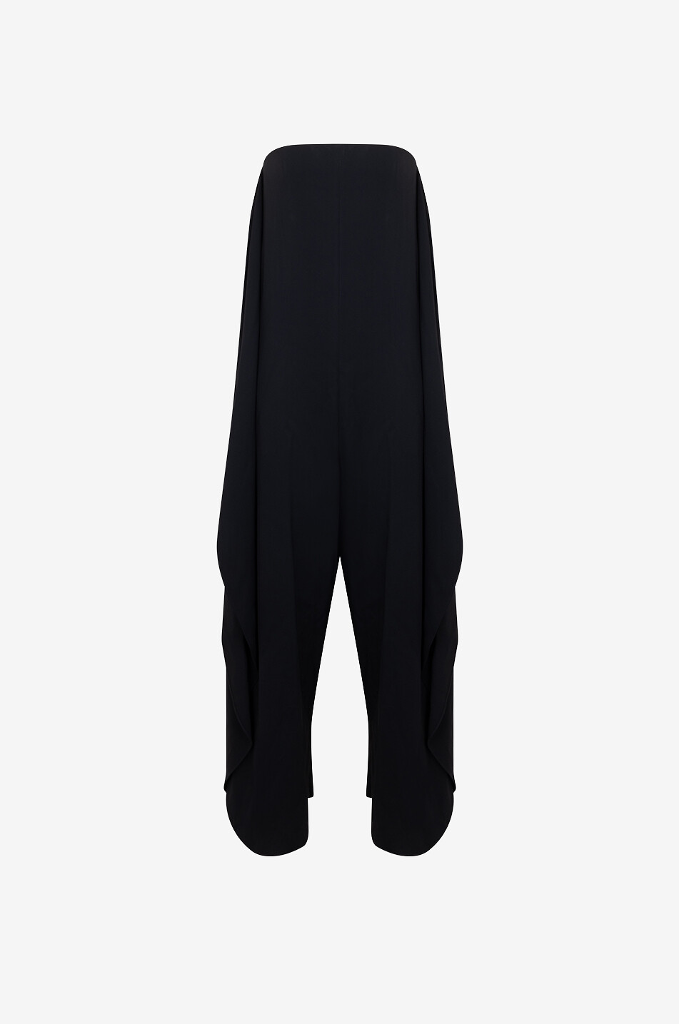ALAÏA Stretch cady round corset jumpsuit Women BLACK 1
