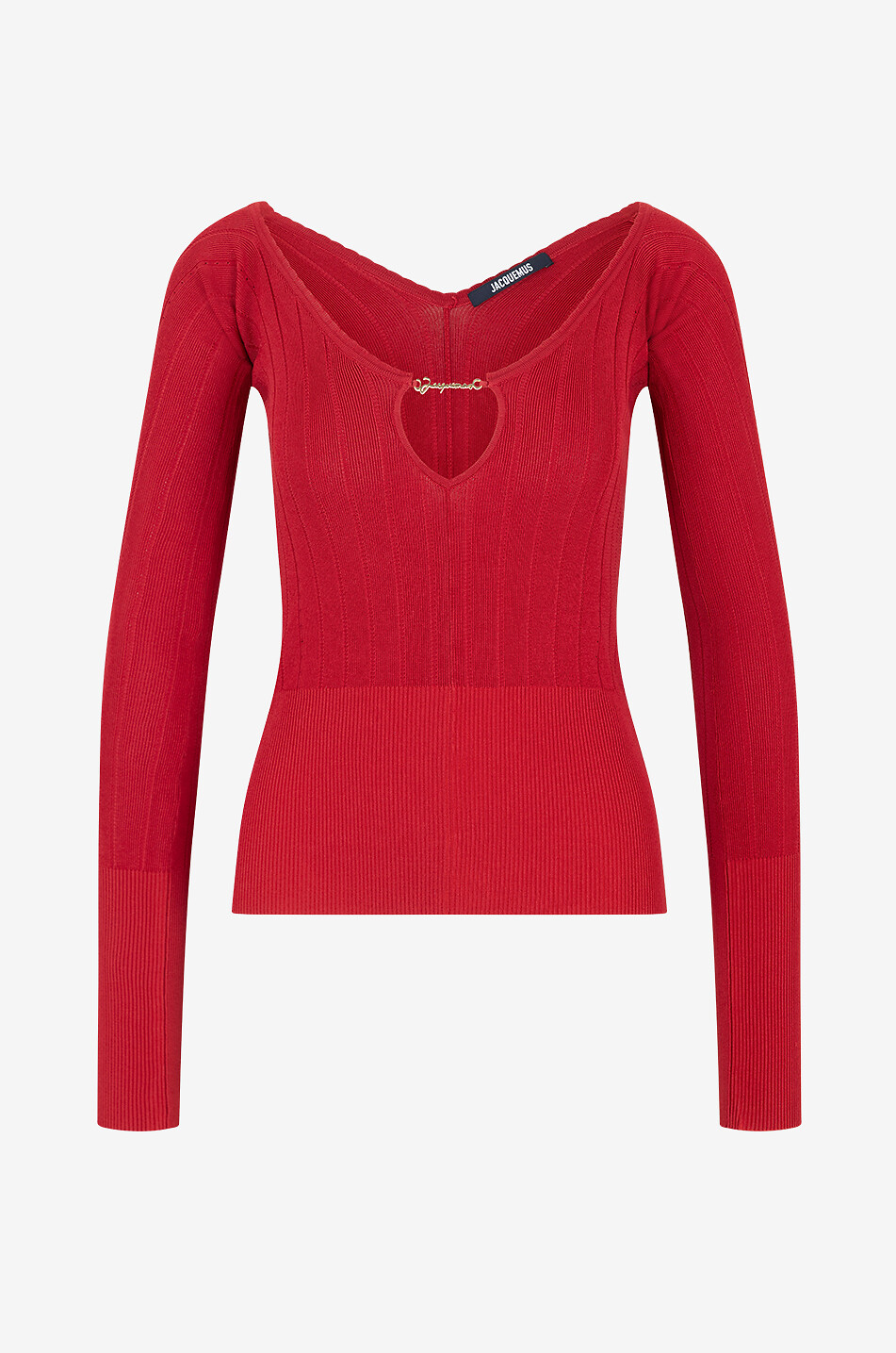 Fein gerippter Pullover mit V-Ausschnitt Le haut Pralu