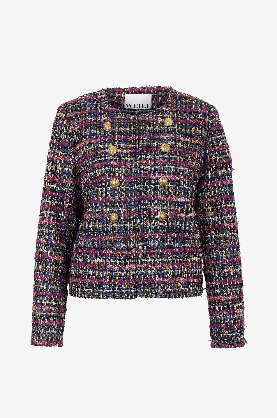 Glitzernde Offiziers-Tweedjacke Chimen