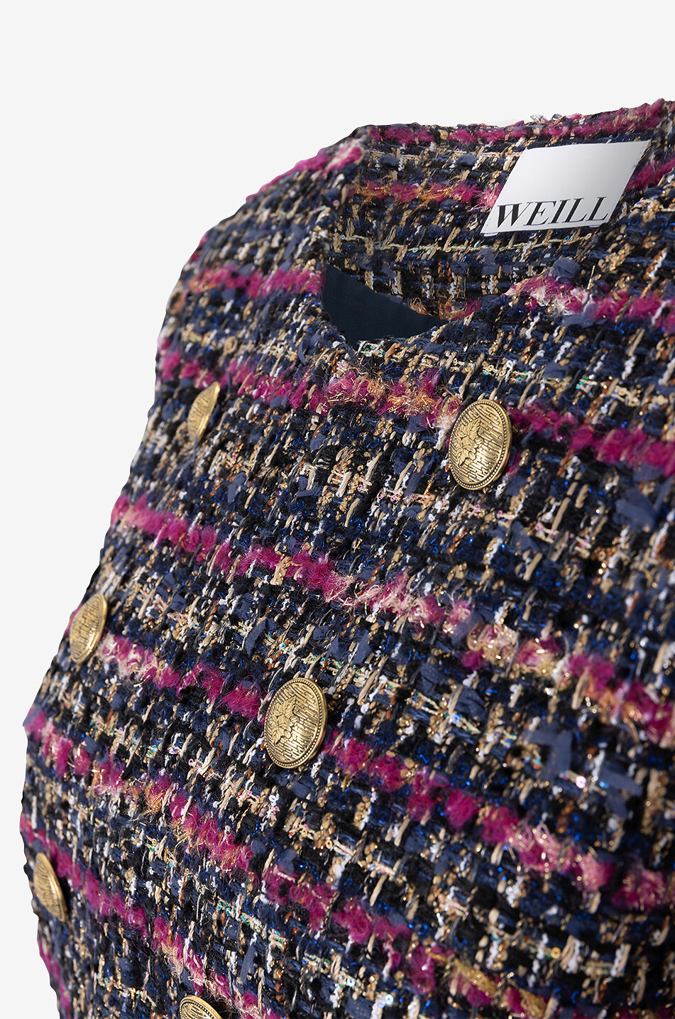 WEILL Glitzernde Offiziers-Tweedjacke Chimen Damen BUNT 7