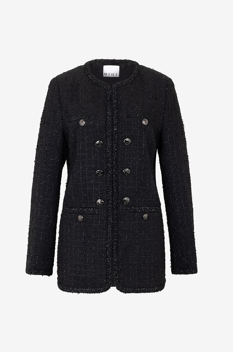 Long tweed jacket womens hotsell