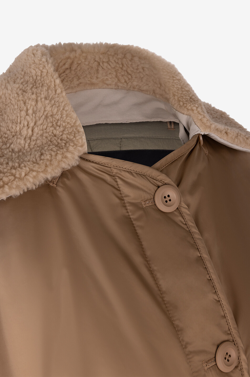 WEEKEND MAX MARA Parka rembourrée réversible en nylon Drawa Femme CAMEL 3