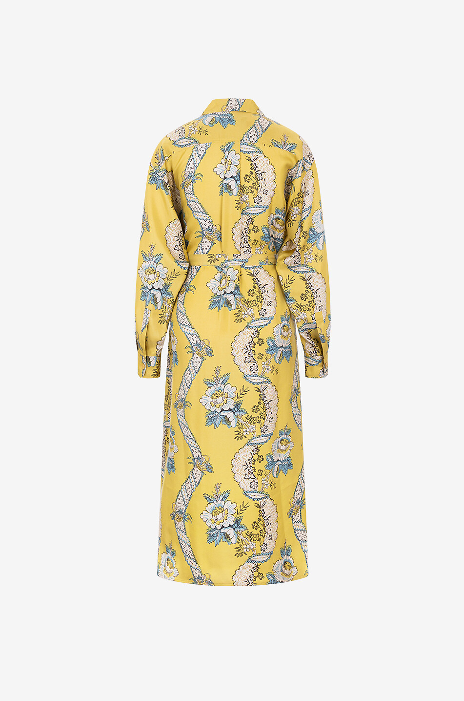 WEEKEND MAX MARA Gaia printed silk twill midi shirt dress Women YELLOW 2