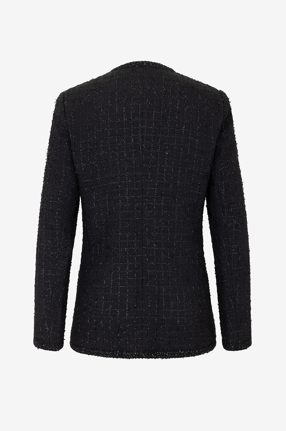 Veste longue en tweed à carreaux scintillants Melvil