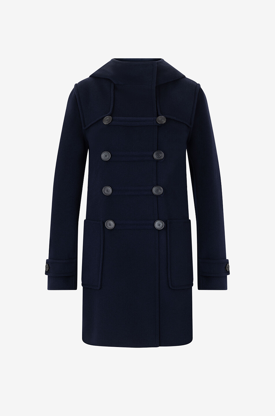 Elenia hooded wool duffle coat