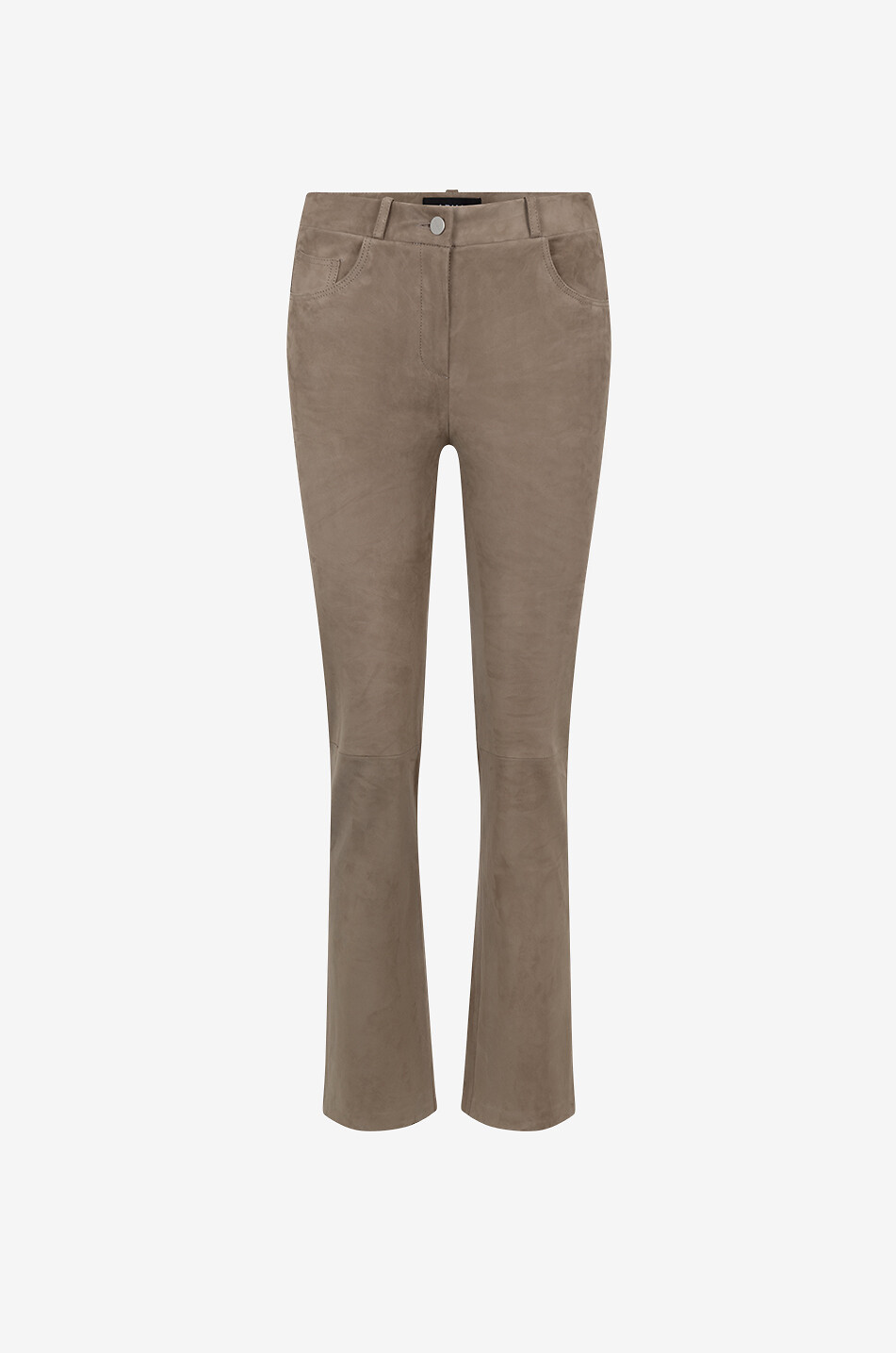 Sarajevo cropped slim fit stretch leather trousers