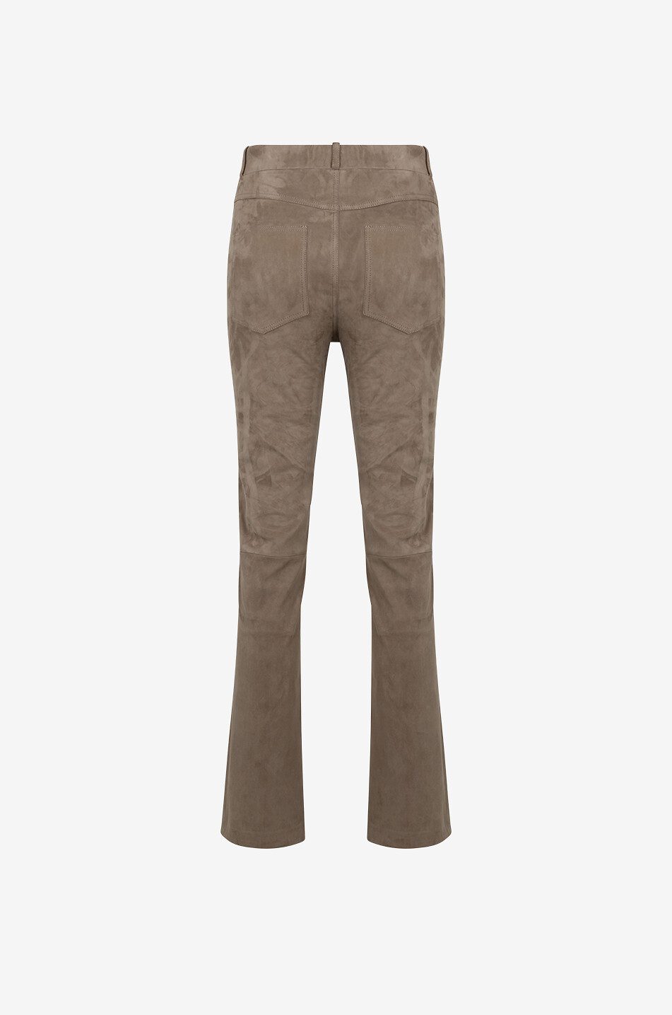 Verkürzte Slim-Fit-Hose aus Stretch-Wildleder Sarajevo