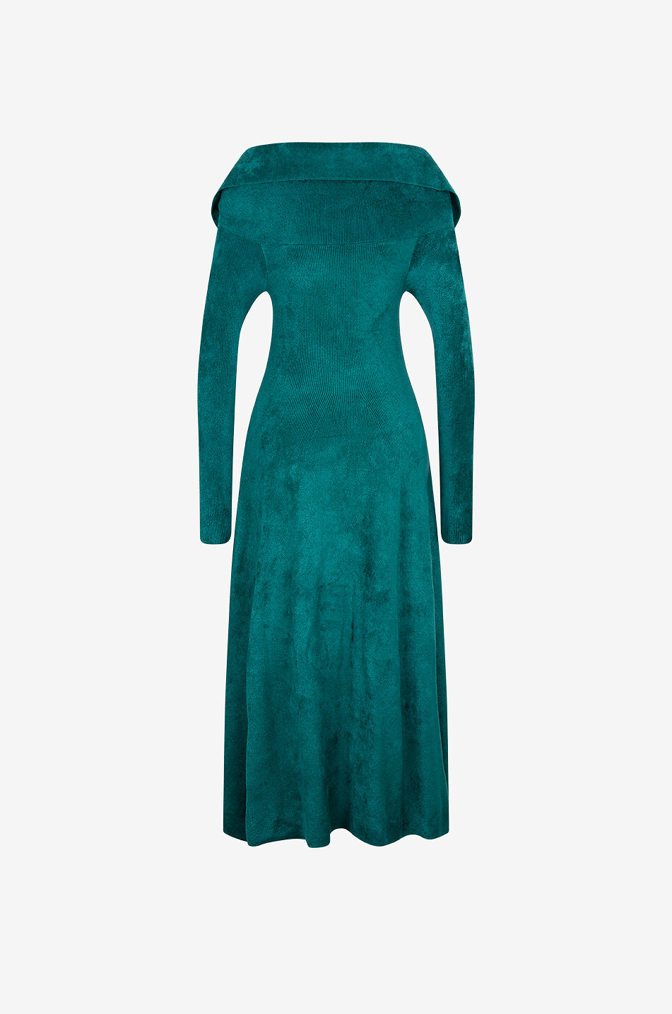 ANTONINO VALENTI Tina off-shoulder midi chenille dress Women DARK GREEN 2