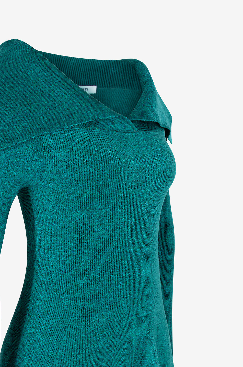 ANTONINO VALENTI Tina off-shoulder midi chenille dress Women DARK GREEN 3