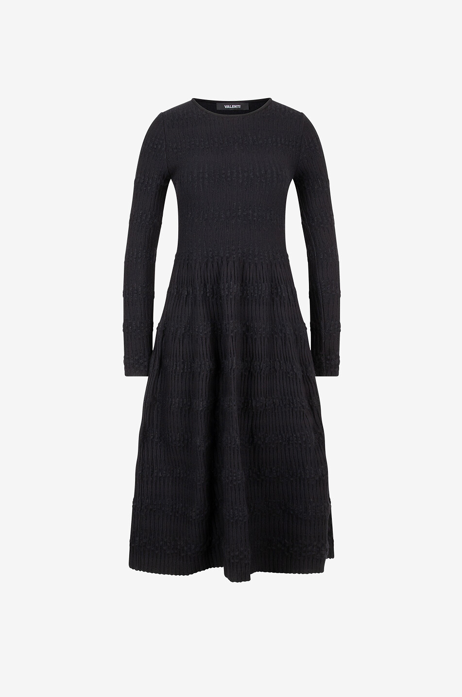 Robe midi en maille à losanges scintillants Trudy