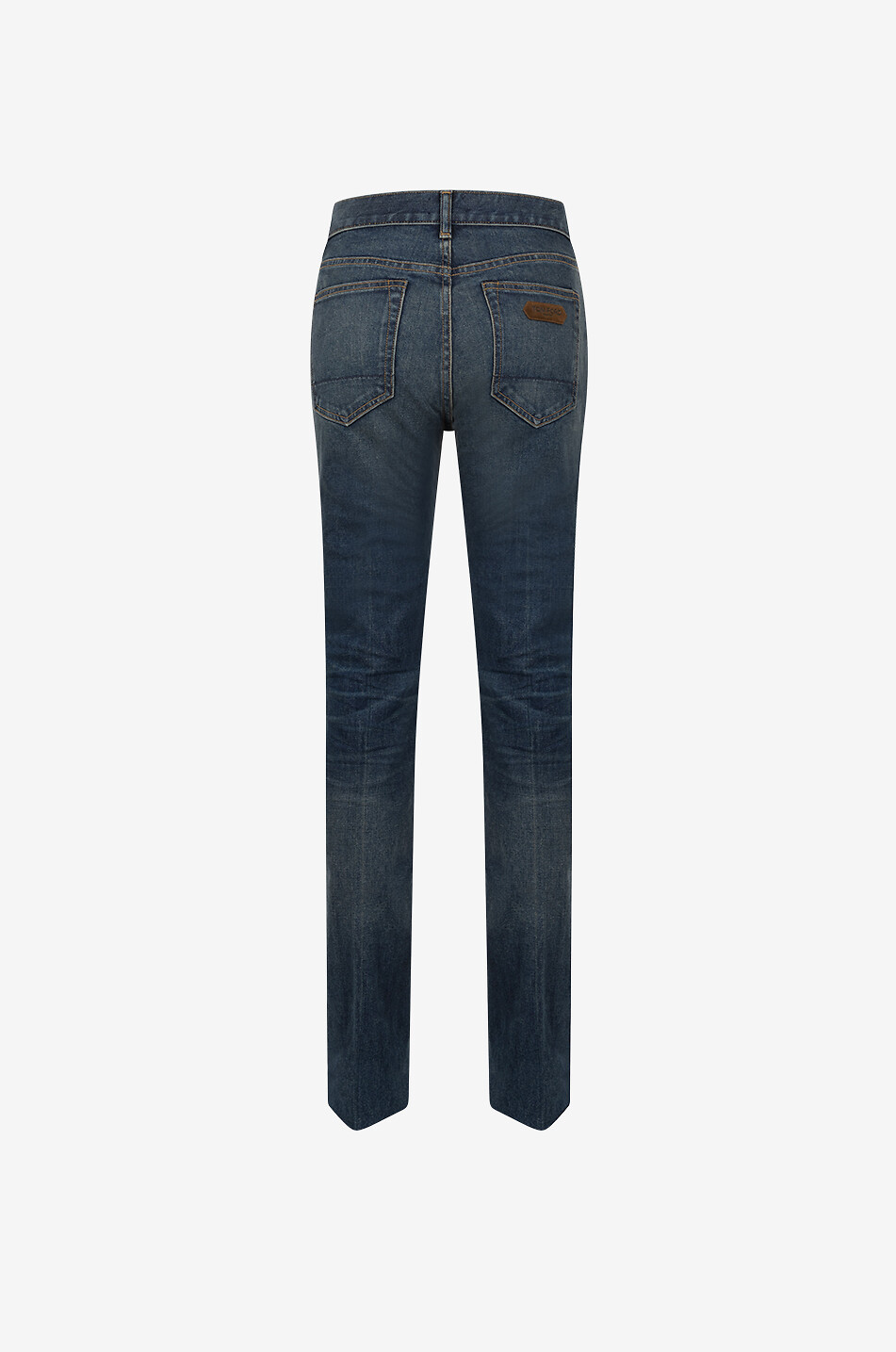 TOM FORD Jean taille haute évasé délavé Mid Blue Femme BLEU 2