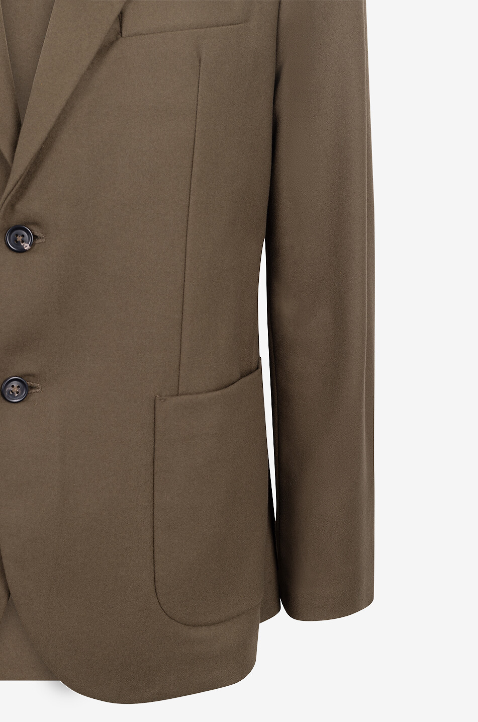 CIRCOLO 1901 Blazer en laine vierge à boutonnage simple Homme VERT FONCÉ 3
