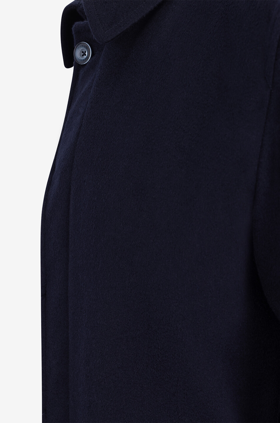 Cashmere single-breasted coat