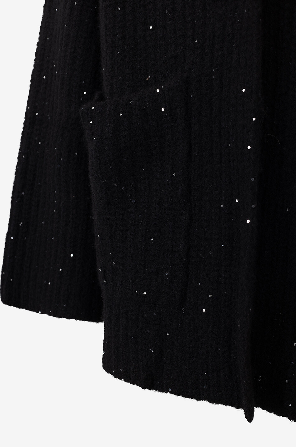 LU REN Weiter gerippter Oversize-Kaschmircardigan mit Pailletten Torill Damen SCHWARZ 3