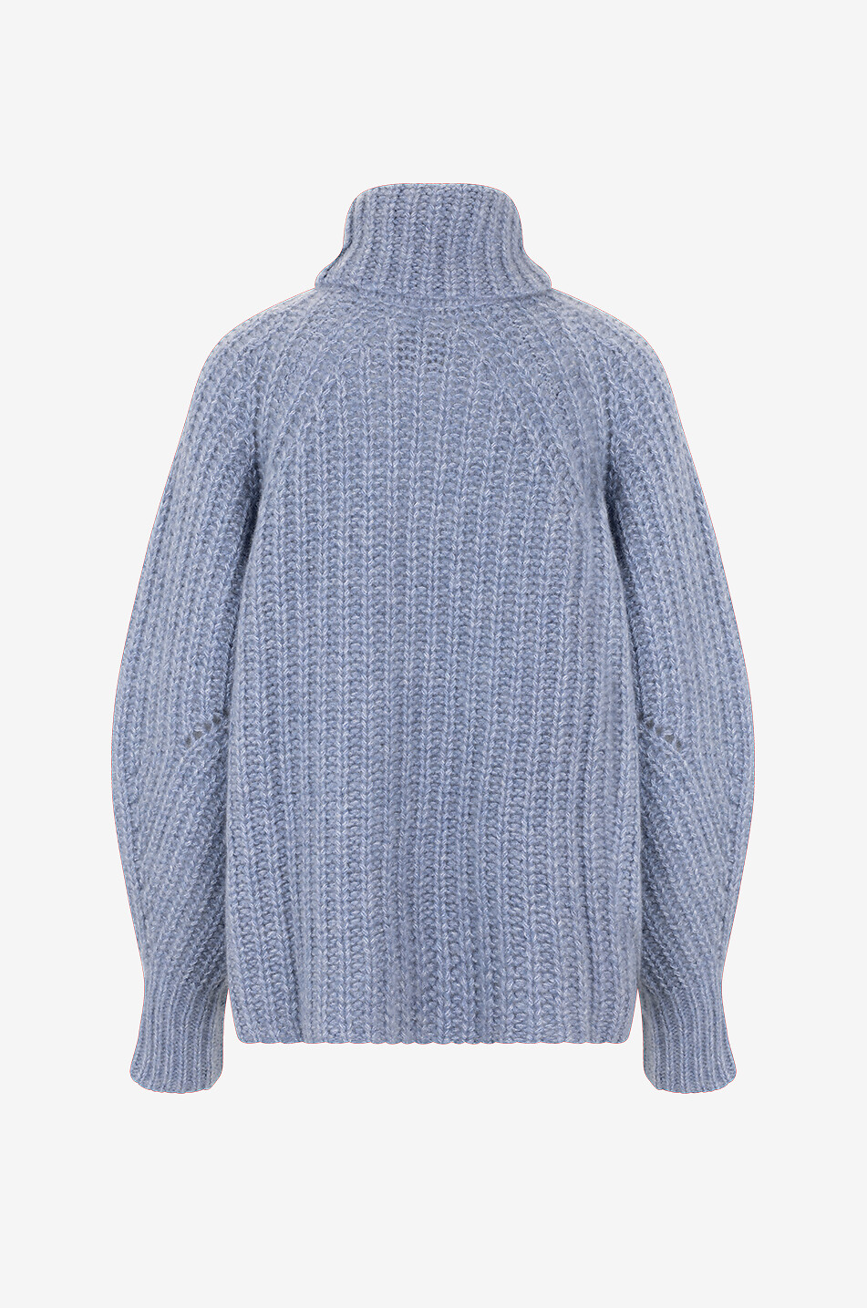 Gerippter Kaschmir- und Seidenpullover mit Rollkragen Tordis