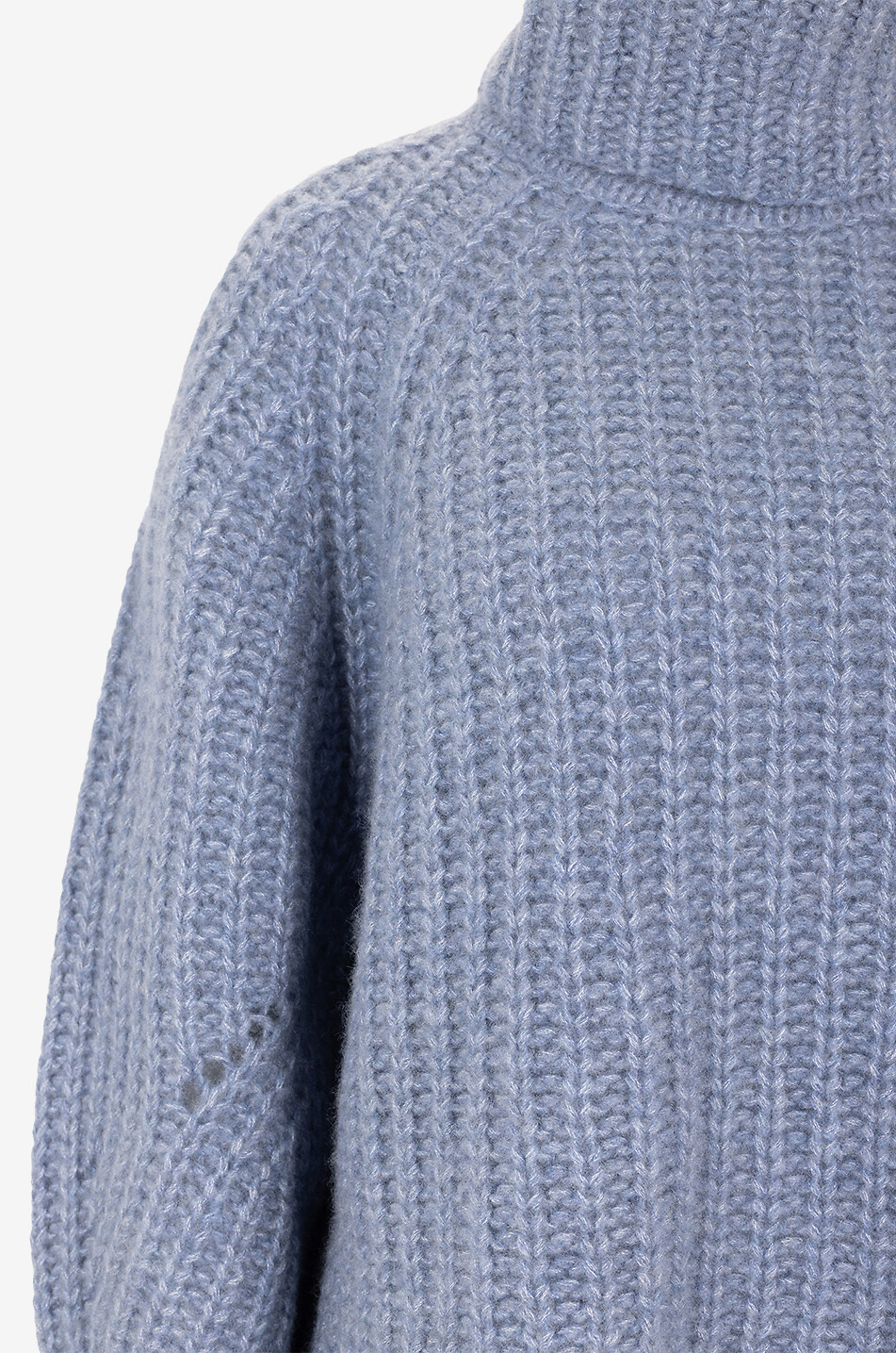 Gerippter Kaschmir- und Seidenpullover mit Rollkragen Tordis