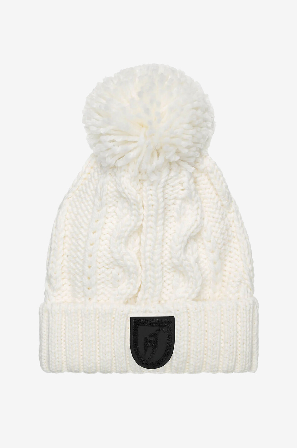 Cassandra wool blend cable-knit beanie