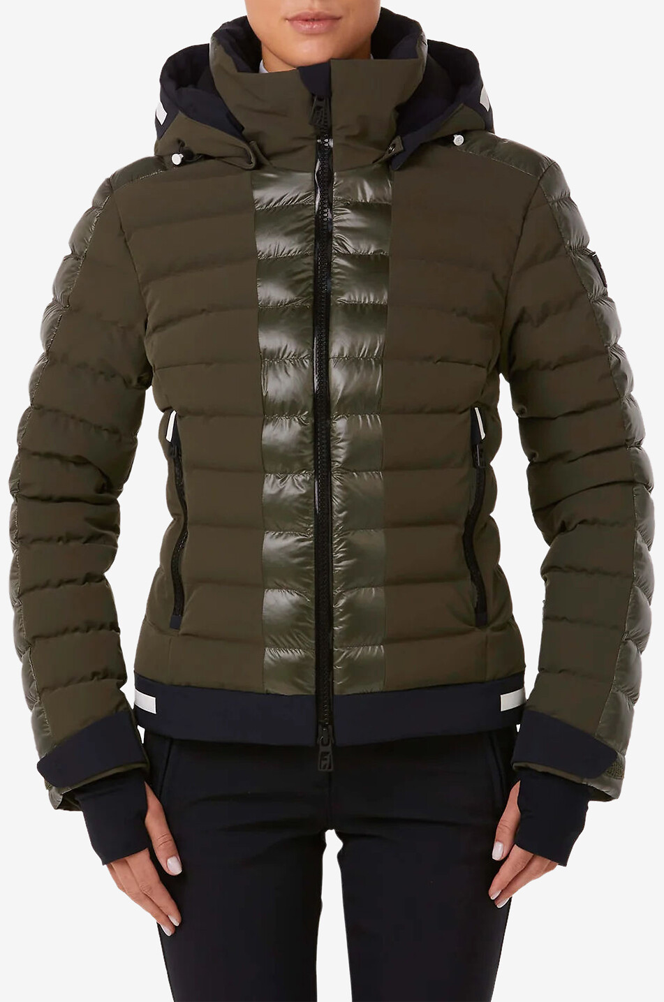 TONI SAILER Taillierte Skijacke mit Kapuze Norma Damen KHAKI 3