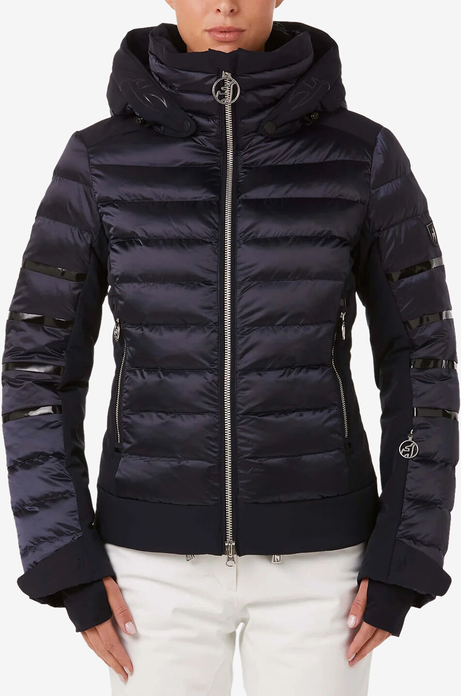 Adele Splendid fitted hooded ski jacket